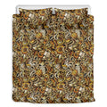 Coffee Drawing Pattern Print Duvet Cover Bedding Set