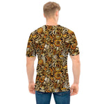 Coffee Drawing Pattern Print Men's T-Shirt