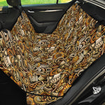 Coffee Drawing Pattern Print Pet Car Back Seat Cover