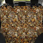 Coffee Drawing Pattern Print Pet Car Back Seat Cover