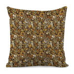Coffee Drawing Pattern Print Pillow Cover