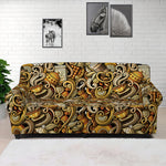 Coffee Drawing Pattern Print Sofa Cover