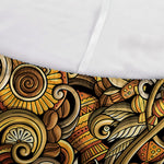 Coffee Drawing Pattern Print Sofa Cover