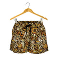 Coffee Drawing Pattern Print Women's Shorts