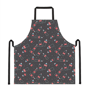 Cola Bottle Pattern Print Apron