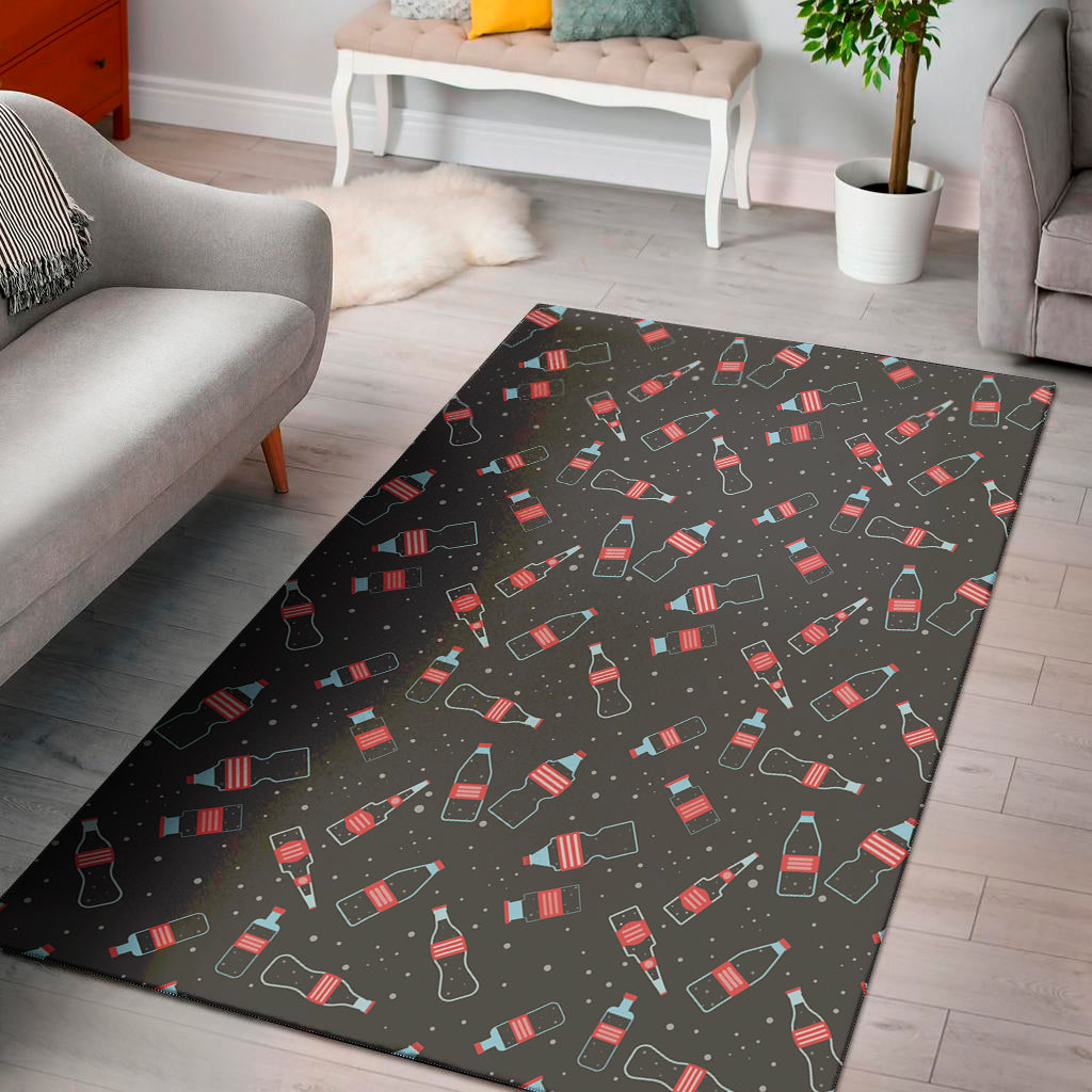 Cola Bottle Pattern Print Area Rug