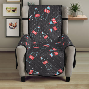 Cola Bottle Pattern Print Armchair Protector