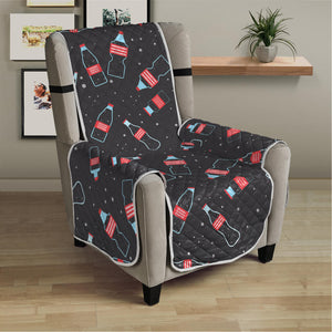 Cola Bottle Pattern Print Armchair Protector