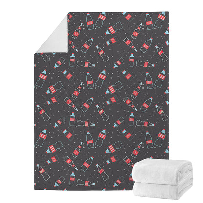 Cola Bottle Pattern Print Blanket