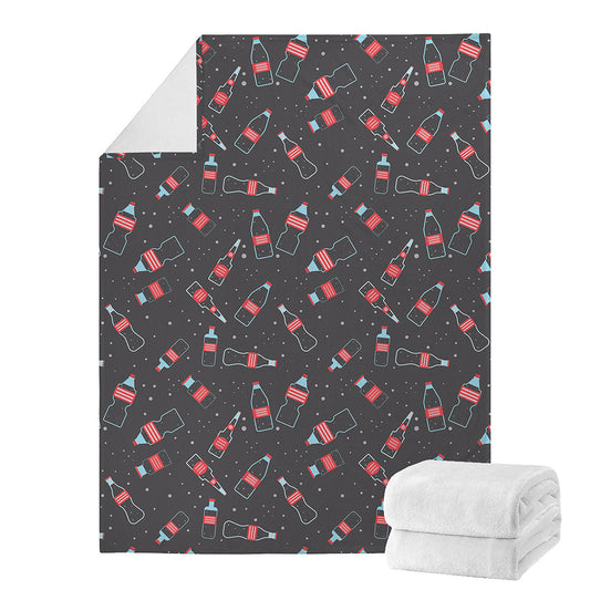 Cola Bottle Pattern Print Blanket
