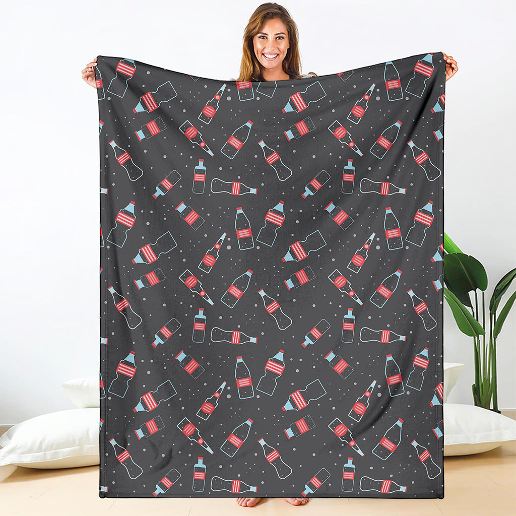 Cola Bottle Pattern Print Blanket