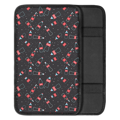 Cola Bottle Pattern Print Car Center Console Cover