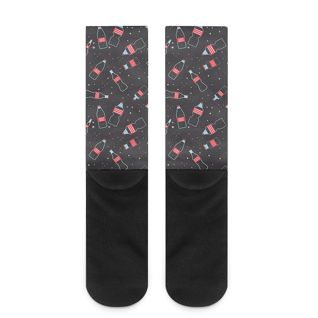 Cola Bottle Pattern Print Crew Socks