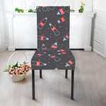 Cola Bottle Pattern Print Dining Chair Slipcover