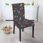 Cola Bottle Pattern Print Dining Chair Slipcover