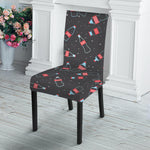 Cola Bottle Pattern Print Dining Chair Slipcover