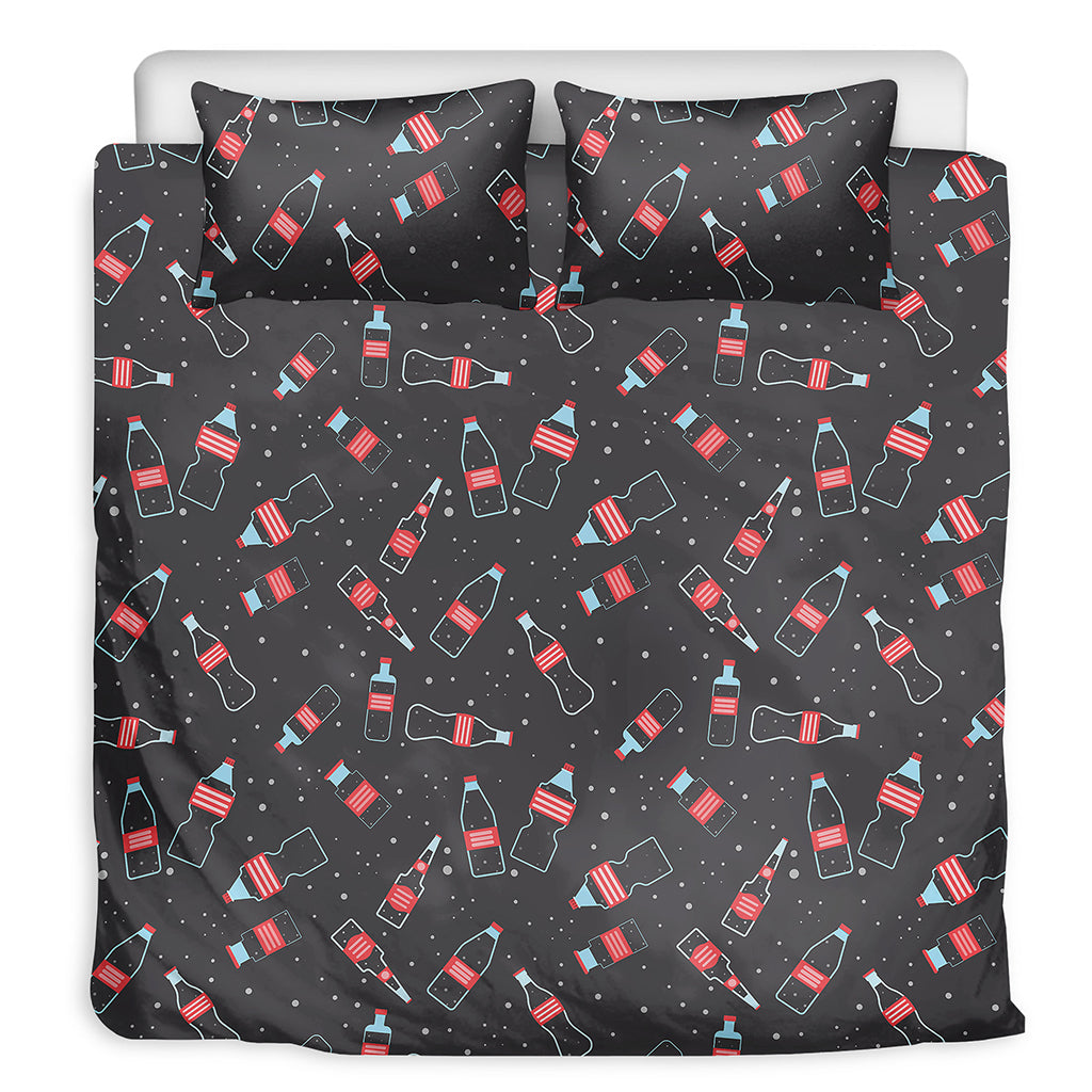 Cola Bottle Pattern Print Duvet Cover Bedding Set