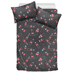 Cola Bottle Pattern Print Duvet Cover Bedding Set