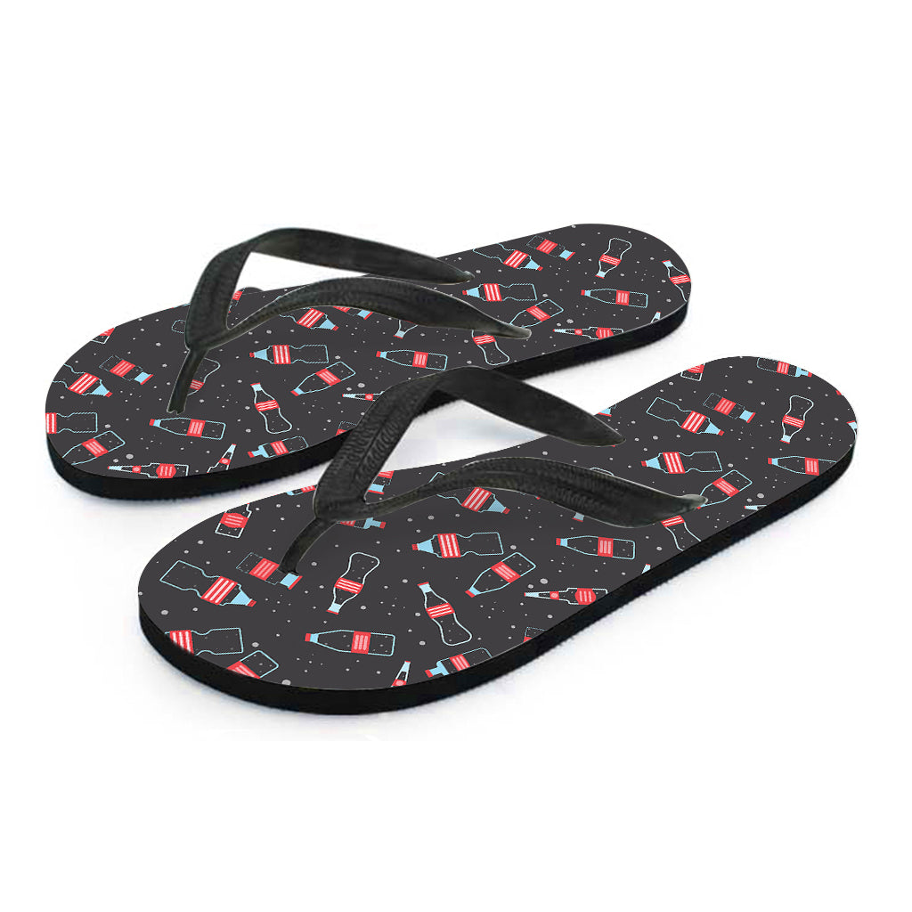 Cola Bottle Pattern Print Flip Flops