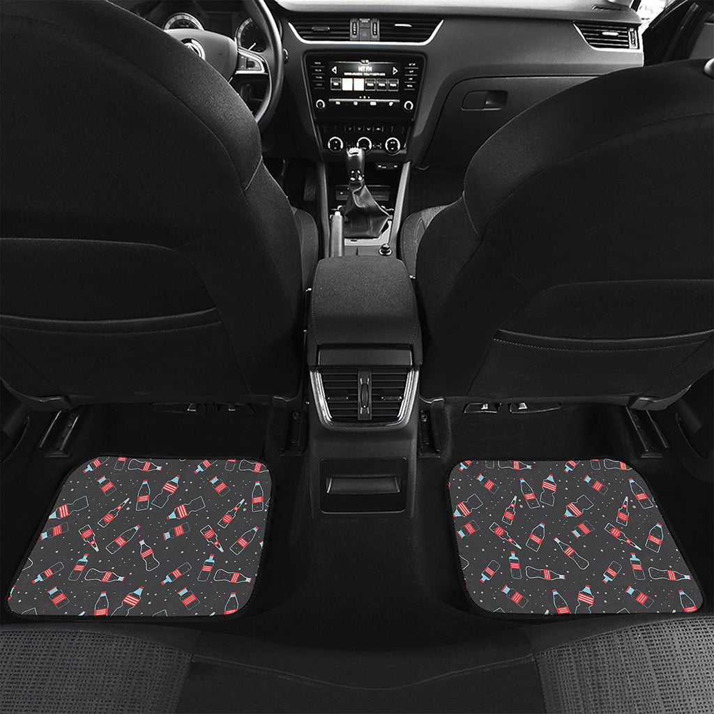 Cola Bottle Pattern Print Front and Back Car Floor Mats