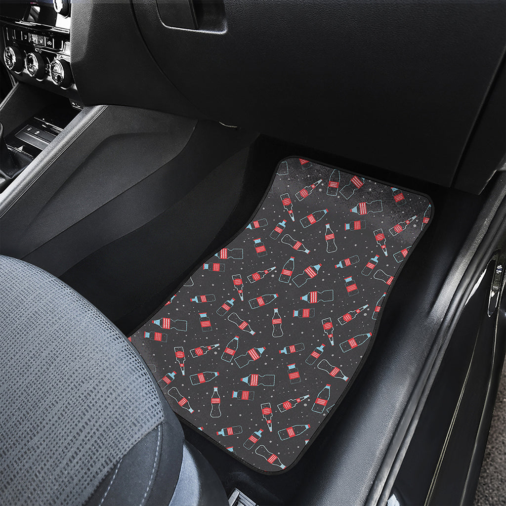 Cola Bottle Pattern Print Front Car Floor Mats