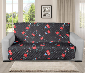 Cola Bottle Pattern Print Futon Protector