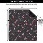 Cola Bottle Pattern Print Futon Protector