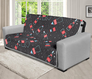 Cola Bottle Pattern Print Futon Protector