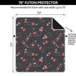 Cola Bottle Pattern Print Futon Protector