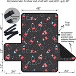 Cola Bottle Pattern Print Half Sofa Protector