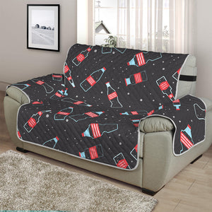 Cola Bottle Pattern Print Half Sofa Protector