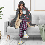 Cola Bottle Pattern Print Hooded Blanket