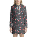Cola Bottle Pattern Print Pullover Hoodie Dress