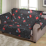 Cola Bottle Pattern Print Loveseat Protector