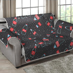 Cola Bottle Pattern Print Loveseat Protector