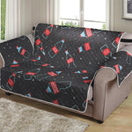 Cola Bottle Pattern Print Loveseat Protector