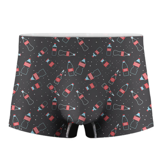 Cola Bottle Pattern Print Men's Boxer Briefs
