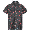 Cola Bottle Pattern Print Men's Short Sleeve Shirt