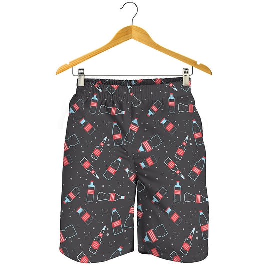 Cola Bottle Pattern Print Men's Shorts