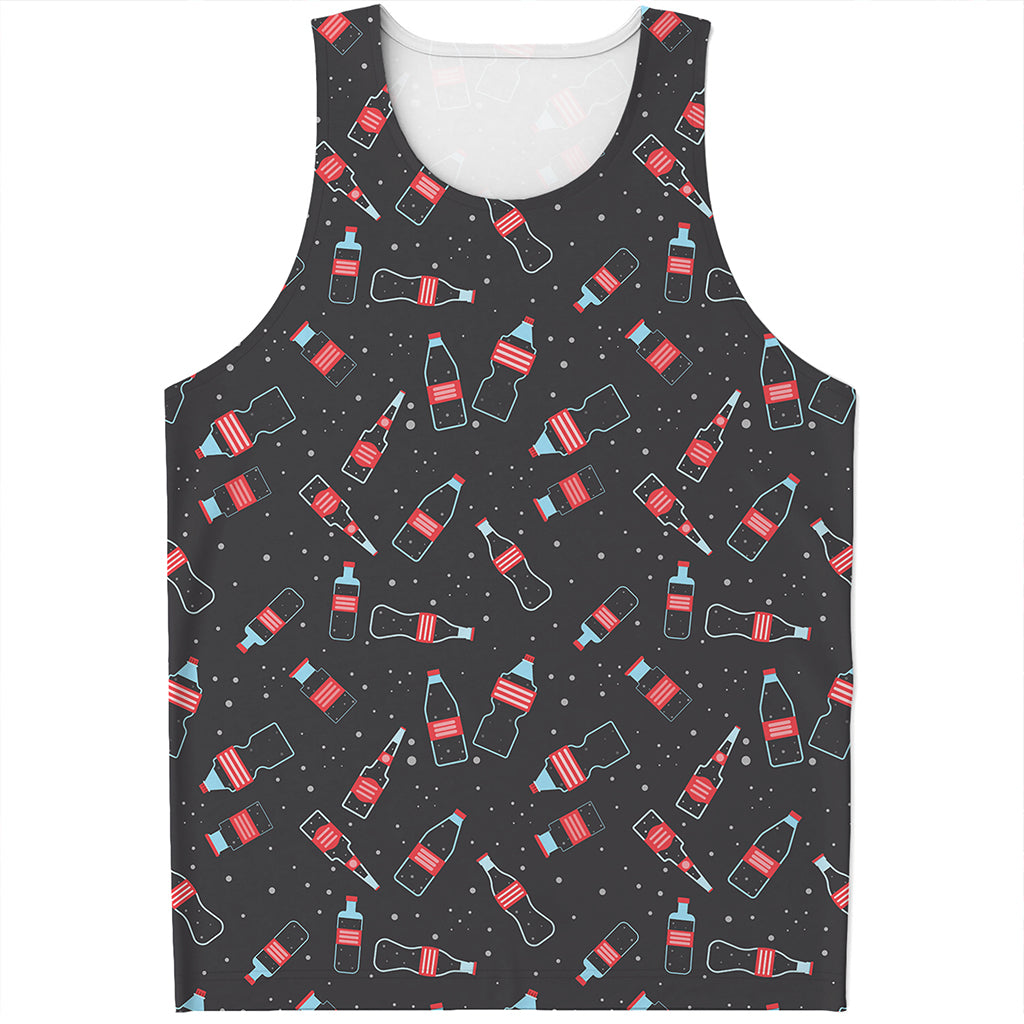 Cola Bottle Pattern Print Men's Tank Top