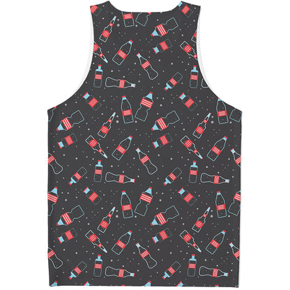 Cola Bottle Pattern Print Men's Tank Top