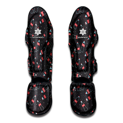 Cola Bottle Pattern Print Muay Thai Shin Guard