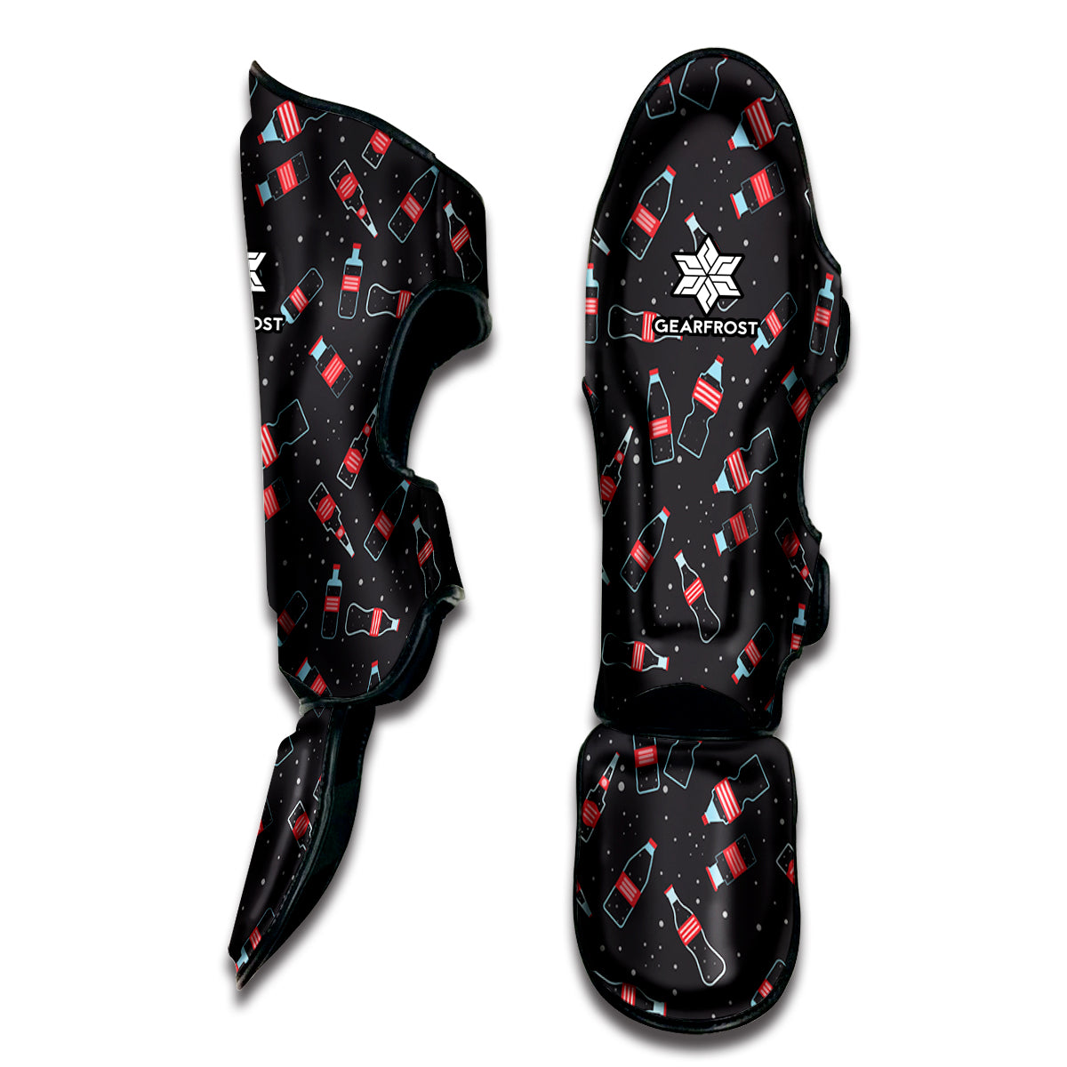 Cola Bottle Pattern Print Muay Thai Shin Guard
