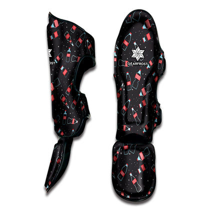 Cola Bottle Pattern Print Muay Thai Shin Guard