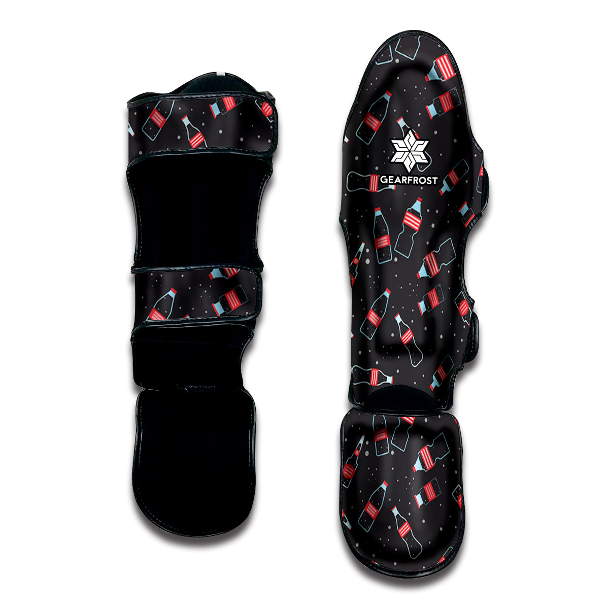 Cola Bottle Pattern Print Muay Thai Shin Guard