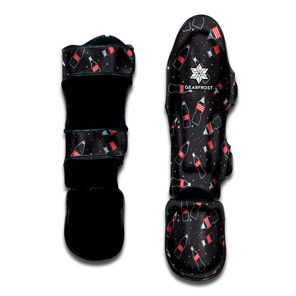 Cola Bottle Pattern Print Muay Thai Shin Guard