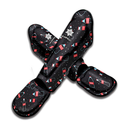 Cola Bottle Pattern Print Muay Thai Shin Guard