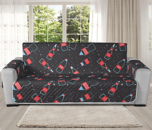 Cola Bottle Pattern Print Oversized Sofa Protector