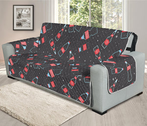 Cola Bottle Pattern Print Oversized Sofa Protector