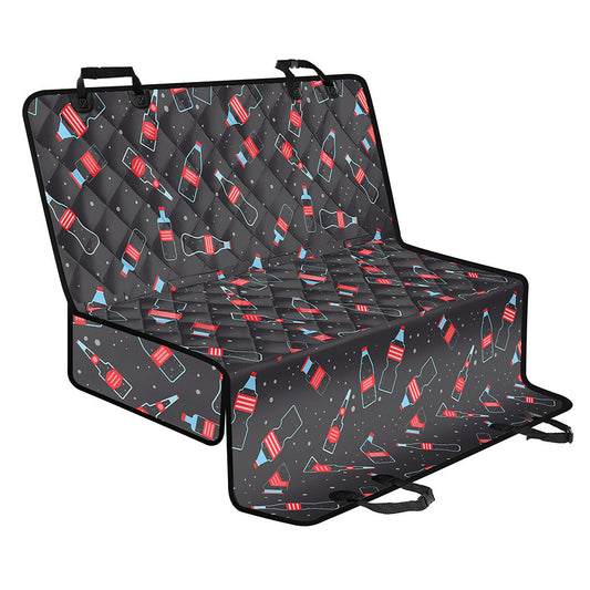 Cola Bottle Pattern Print Pet Car Back Seat Cover
